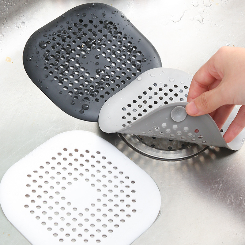 Sink Drain Strainer - Grand autocollant de drain en silicone