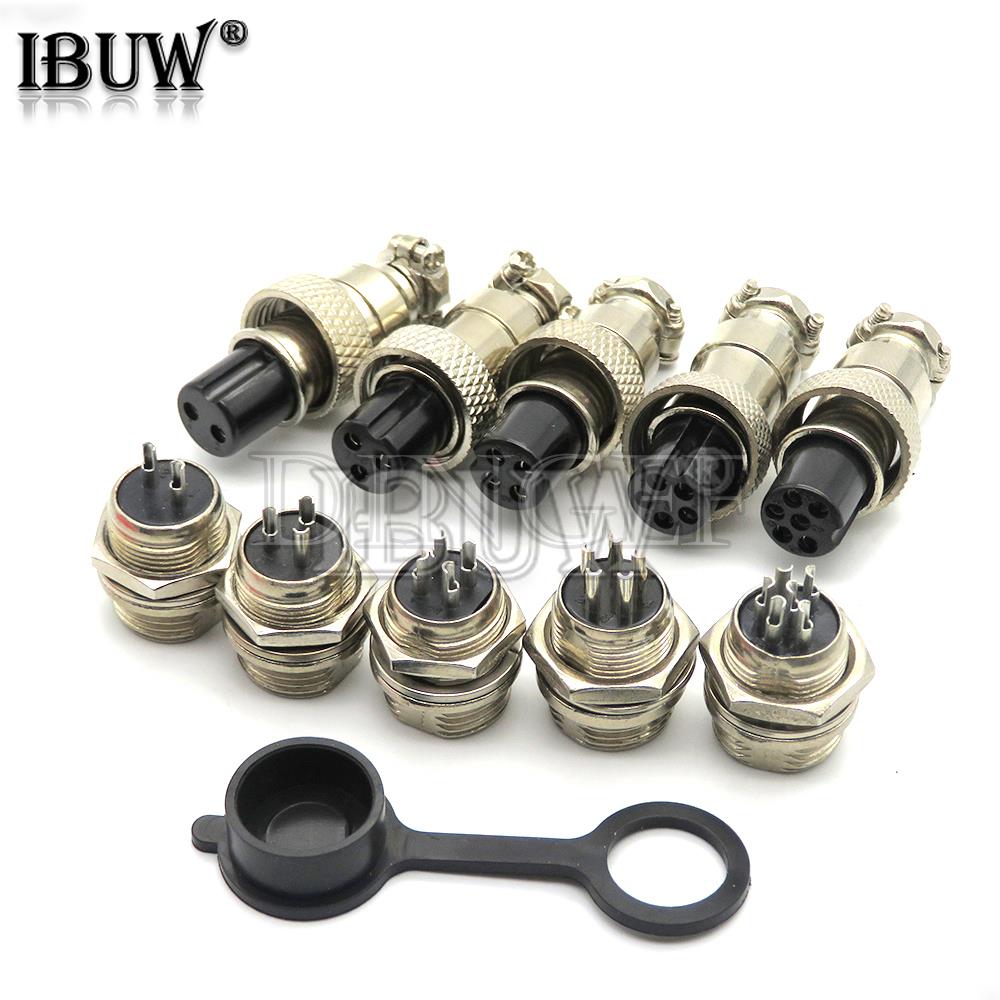 Wire Connector Cap - 1 ensemble/lot GX12 2/3/4/5/6/7 broches mâle
