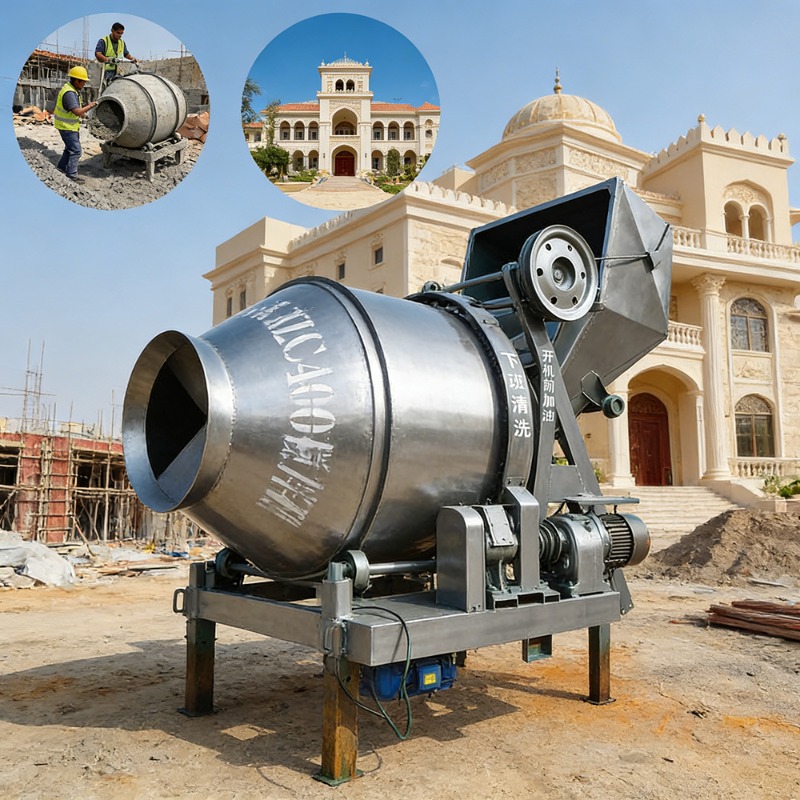 Home Improvement Contractors - Bétonnière à moteur diesel 300L, robuste,
