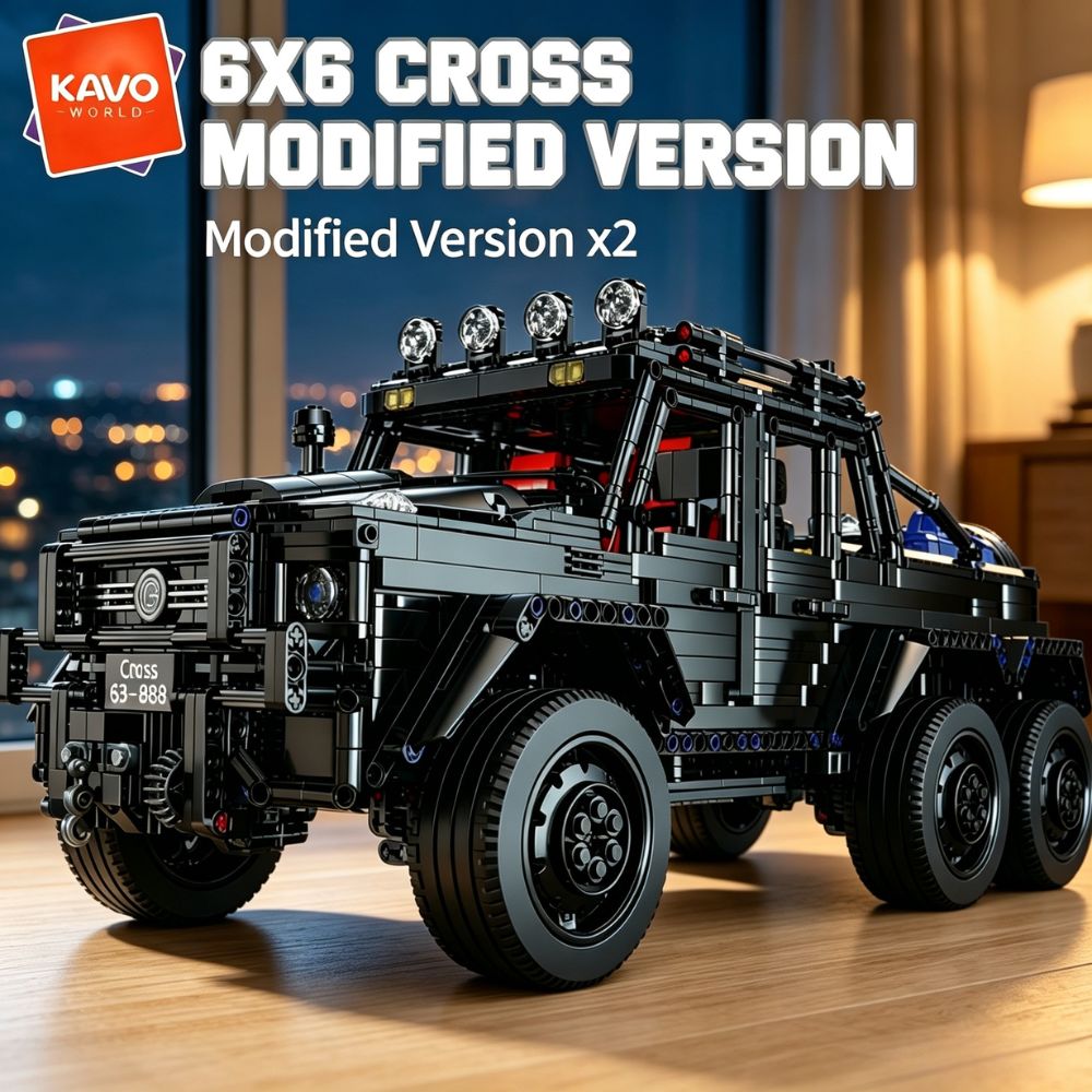 Home Improvement Tool Time - KAVOWORLD Camion tout-terrain robuste 6x6, blocs