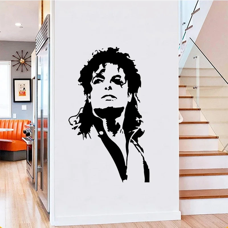 MJ Music Singer Sticker mural  - Vinyl Floor Plank avis et prix