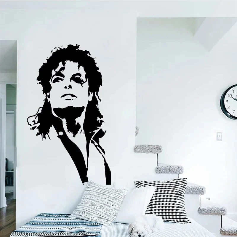 MJ Music Singer Sticker mural  - Vinyl Floor Plank avis et prix